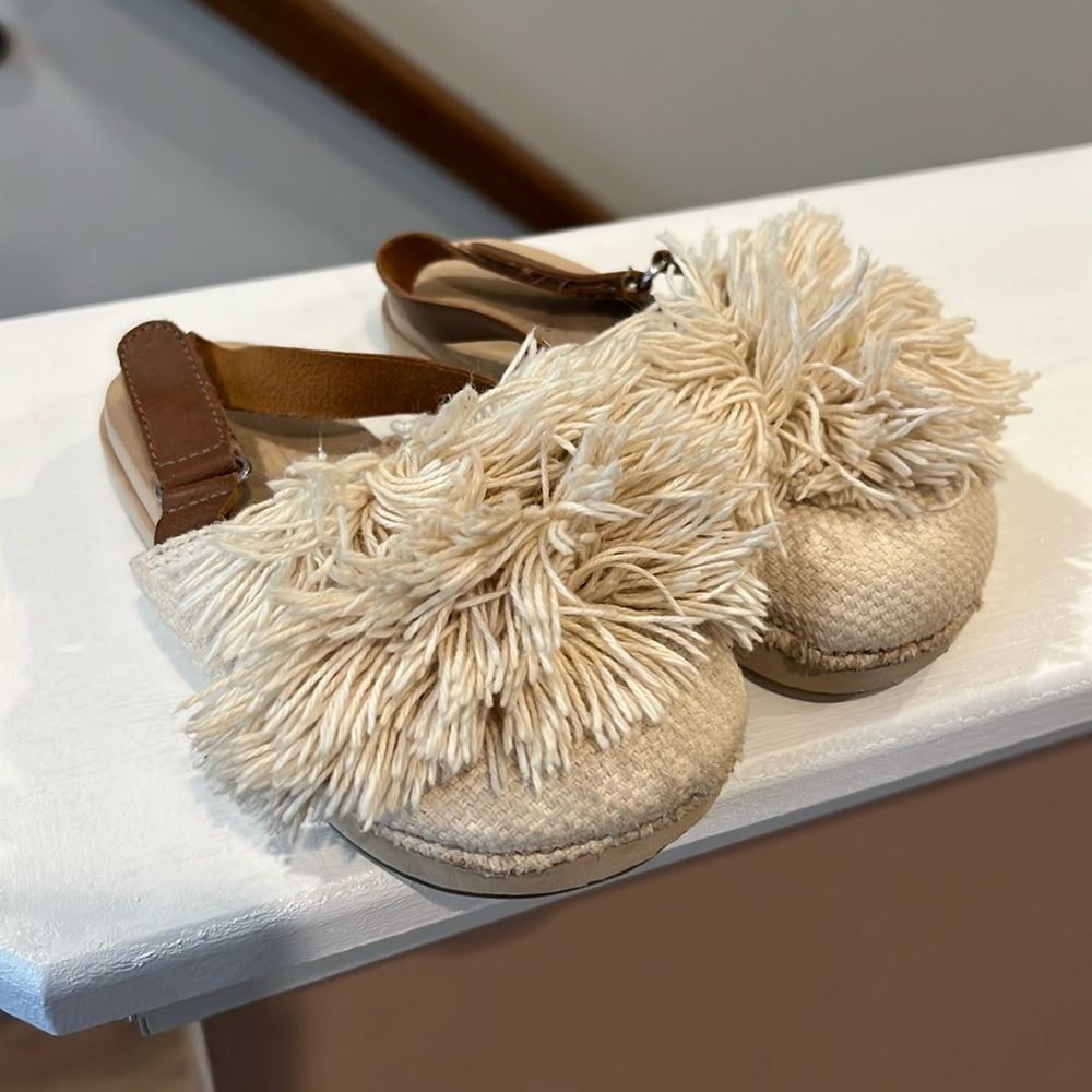 Zara tassle fringe shoes